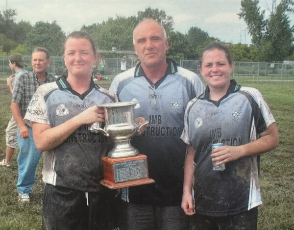 Frank and his kids - Gaelic Football