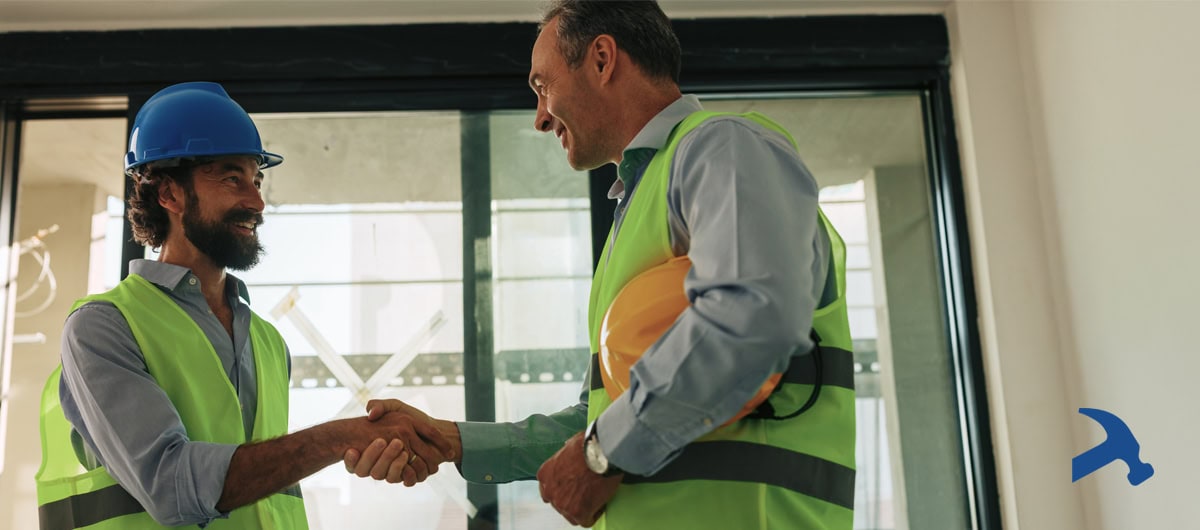 RWY-Subcontractor-Selection Customer and subcontractor shaking hands